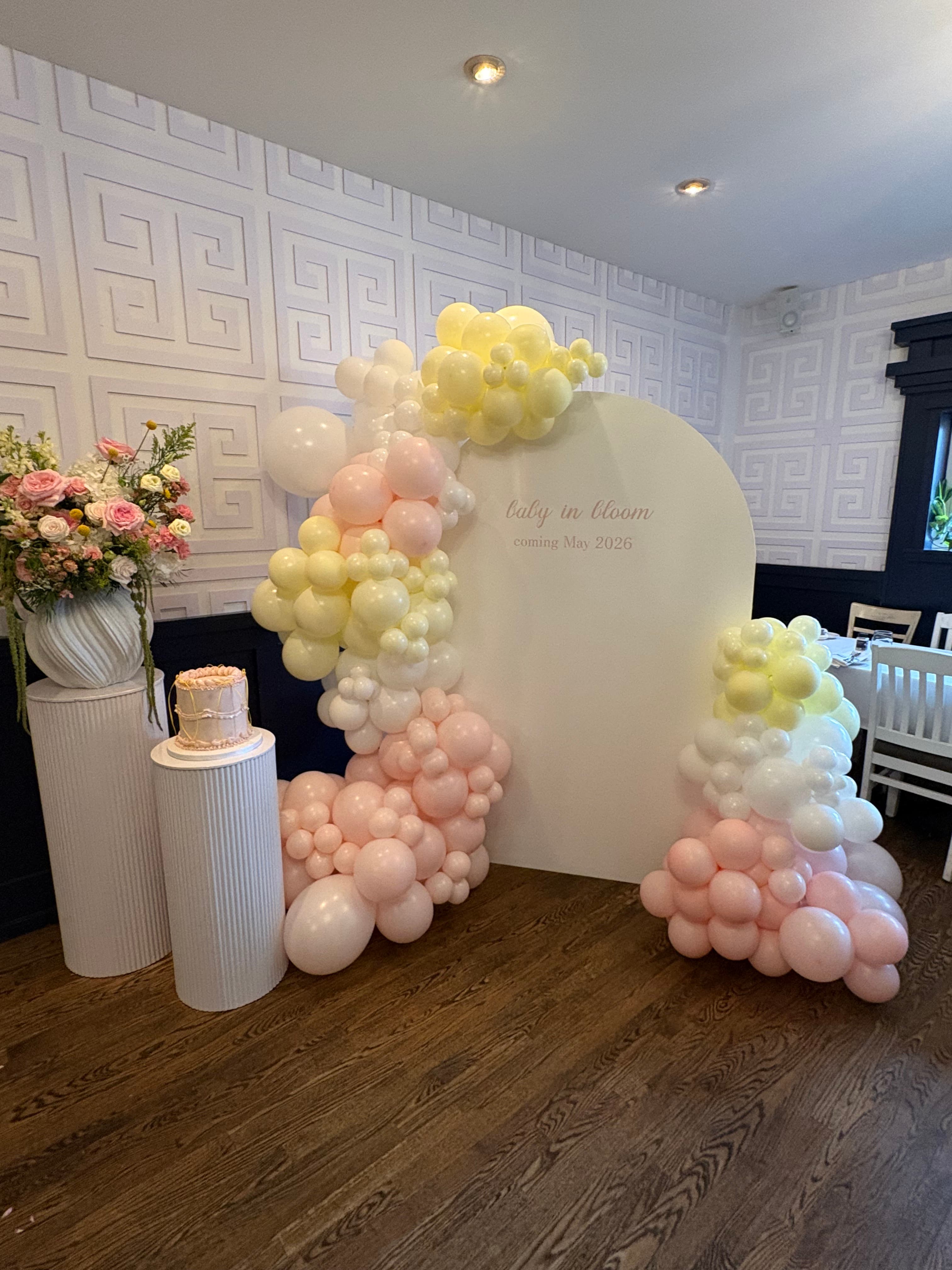 Custom balloon backdrop by Pop & Pillar